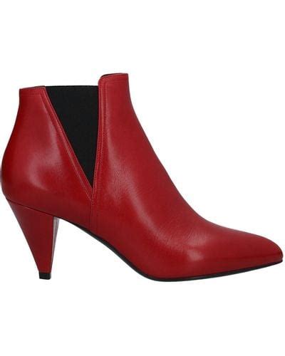 celine leather cutout booties red|celine boots for women.